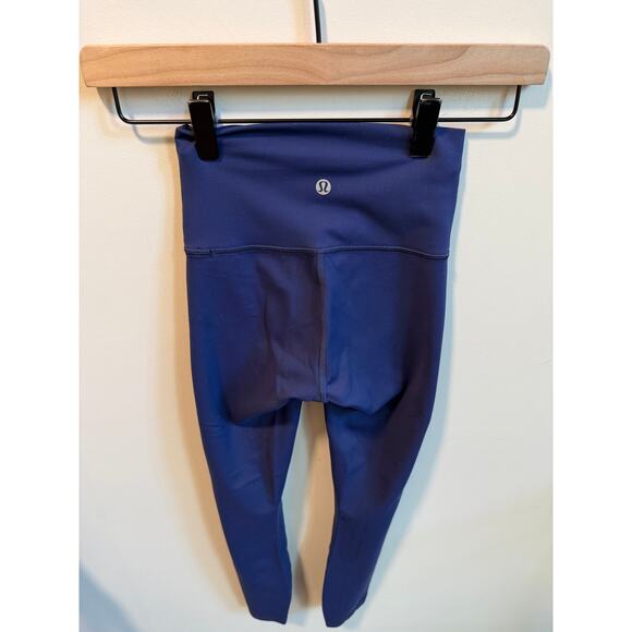 Lululemon Wunder Train High‑Rise Tight 25” Everlux Size 0 Night Sea - Picture 6 of 8